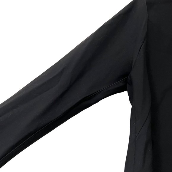 Athleta Black Stellar Open Blazer Travel Modern Minimal Size Small Tall - Picture 5 of 8